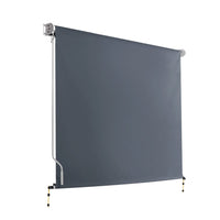 2.1X2.5M Outdoor Blinds Awning Roll Down Canopy Retractable Outdoor Blinds Window Shade Grey Home & Garden Kings Warehouse 