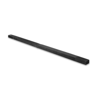 2.2m Gymnastics Folding Balance Beam Black Synthetic Suede