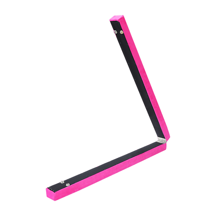 2.2m Gymnastics Folding Balance Beam Pink Synthetic Suede Sports & Fitness Kings Warehouse 