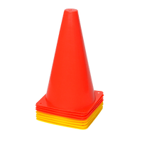 230mm Training Cones Set Witches Hat Football Soccer Rugby Traffic Sports & Fitness Kings Warehouse 