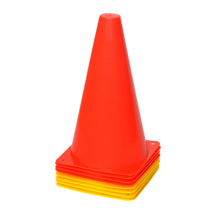 230mm Training Cones Set Witches Hat Football Soccer Rugby Traffic Sports & Fitness Kings Warehouse 