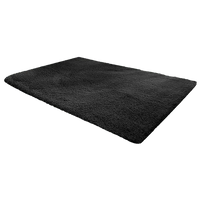 230x160cm Floor Rugs Large Shaggy Rug Area Carpet Bedroom Living Room Mat - Black Home & Garden Kings Warehouse 