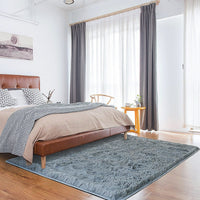 230x200cm Floor Rugs Large Shaggy Rug Area Carpet Bedroom Living Room Mat - Grey Home & Garden Kings Warehouse 