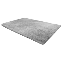 230x200cm Floor Rugs Large Shaggy Rug Area Carpet Bedroom Living Room Mat - Grey Home & Garden Kings Warehouse 