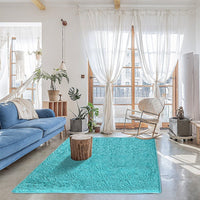 230x200cm Floor Rugs Large Shaggy Rug Area Carpet Bedroom Living Room Mat - Turquoise Home & Garden Kings Warehouse 