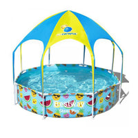 2.38 x 1.5m Kids Above Ground Pool & UV Protected Canopy 1688 Litre Kings Warehouse 