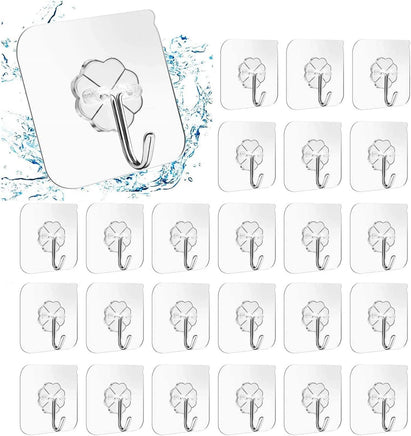 24 Packs Heavy Duty Adhesive Hooks Kitchen Wall Hooks Kings Warehouse 