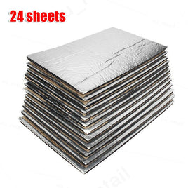 24 Sheet Self-adhesive Sound Deadener Heat Shield Insulation Deadening Mat BestSellers Kings Warehouse