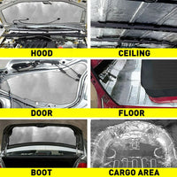 24 Sheet Self-adhesive Sound Deadener Heat Shield Insulation Deadening Mat BestSellers Kings Warehouse 