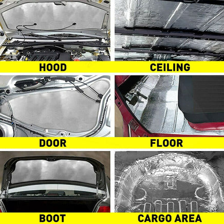 24 Sheet Self-adhesive Sound Deadener Heat Shield Insulation Deadening Mat BestSellers Kings Warehouse 