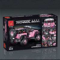 2471pcs Off-road Pink Vehicle Building Blocks Bricks Car Series 1:8 Model Kits Gifts Mork 022010-1 Creative Pick Up Baby & Kids Kings Warehouse 