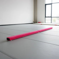 2.4m (8FT) Gymnastics Folding Balance Beam Pink Synthetic Suede Sports & Fitness Kings Warehouse 
