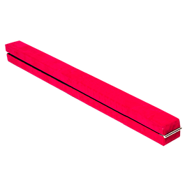 2.4m (8FT) Gymnastics Folding Balance Beam Pink Synthetic Suede Sports & Fitness Kings Warehouse 
