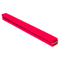 2.4m (8FT) Gymnastics Folding Balance Beam Pink Synthetic Suede Sports & Fitness Kings Warehouse 