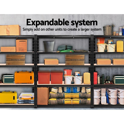 2.4MX1.8M Garage Shelving Warehouse Rack Pallet Racking Storage Steel Black Spring Savings: Outdoor Living Kings Warehouse 