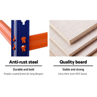 2.4MX1.8M Garage Shelving Warehouse Rack Pallet Racking Storage Steel Orange&Blue Spring Savings: Outdoor Living Kings Warehouse 