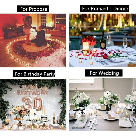 24PCS Flameless LED Tea Light Tealight Candle Wedding Decoration Occasions Kings Warehouse 