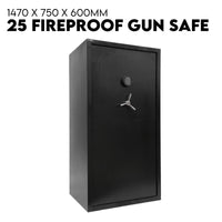 25 Gun Safe Firearm Rifle Storage Lock box Steel Cabinet Heavy Duty Locker Kings Warehouse 