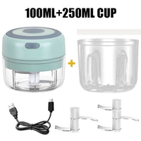 250ML Electric Garlic Food Chopper Vegetable Chopper Grinder Blender Crusher+100ML Cup Kings Warehouse 