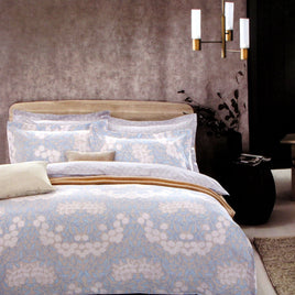 250TC Cotton Reversible Quilt Cover Set Ash King Home & Garden Kings Warehouse