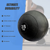 25kg Slam Ball No Bounce Crossfit Fitness MMA Boxing BootCamp Sports & Fitness Kings Warehouse 