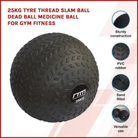 25kg Tyre Thread Slam Ball Dead Ball Medicine Ball for Gym Fitness Sports & Fitness Kings Warehouse 