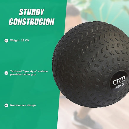 25kg Tyre Thread Slam Ball Dead Ball Medicine Ball for Gym Fitness Sports & Fitness Kings Warehouse 