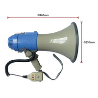 25W Megaphone PA System Loud Speaker Voice Recorder Audio & Video Kings Warehouse 