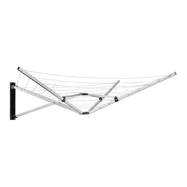 26m 5 Arm Wall Hang Mountable Clothes Airer Dryer Washing Line Bathroom Kitchen Home & Garden Kings Warehouse 