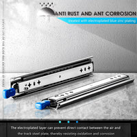 28in Pair 150KG Heavy Duty Drawer Slides Rails Runners Locking Ball Bearing Kings Warehouse 