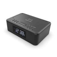 2in1 10W Wireless Fast Charging Wireless Streaming/FM Radio Alarm Clock w/ USB/AUX Audio & Video Kings Warehouse 
