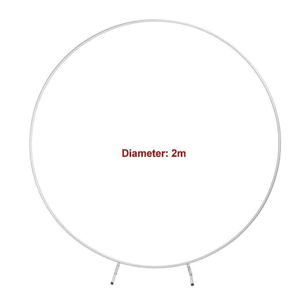 2M Wedding Hoop Round Circle Arch Backdrop Flower Display Stand Frame Background Home & Garden KingsWarehouse 