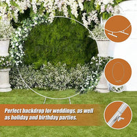 2M Wedding Hoop Round Circle Arch Backdrop Flower Display Stand Frame Background Home & Garden KingsWarehouse 