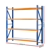2Mx2M Garage Shelving Warehouse Rack Pallet Racking Storage Shelf Blue Kings Warehouse 
