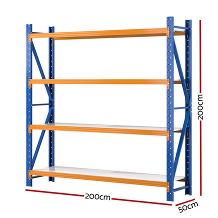 2Mx2M Garage Shelving Warehouse Rack Pallet Racking Storage Shelf Blue Kings Warehouse 
