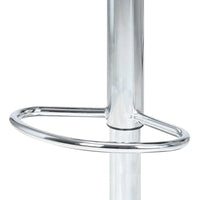 2x Bar Stools Gas Lift Plastic Seat Black Furniture Kings Warehouse 