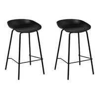 2x Bar Stools Kitchen Counter Stools Metal