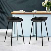 2x Bar Stools Kitchen Counter Stools Metal Furniture Kings Warehouse 