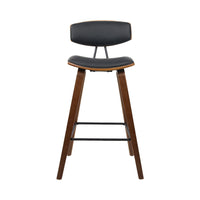 2x Bar Stools Leather Padded w/Backrest Furniture Kings Warehouse 