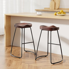 2x Bar Stools Tractor Seat 65cm Furniture Kings Warehouse 