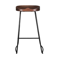 2x Bar Stools Tractor Seat 75cm Black Furniture Kings Warehouse 