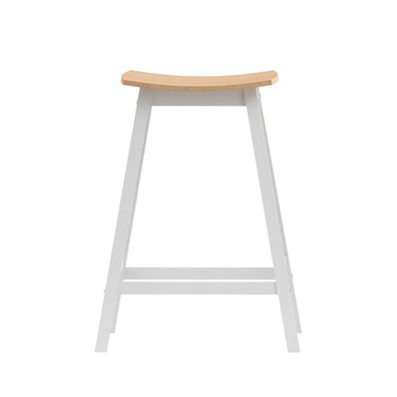 2x Bar Stools Wooden Chairs Oak Furniture Kings Warehouse 