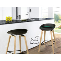 2x Bar Stools Wooden Furniture Kings Warehouse 