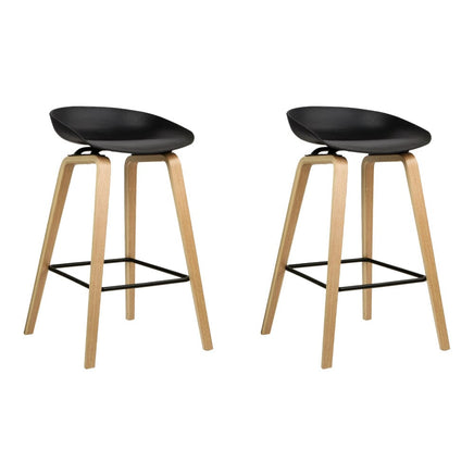 2x Bar Stools Wooden Furniture Kings Warehouse 
