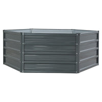 2x Garden Bed 130x130x46cm Planter Box Raised Container Galvanised Home & Garden Kings Warehouse 