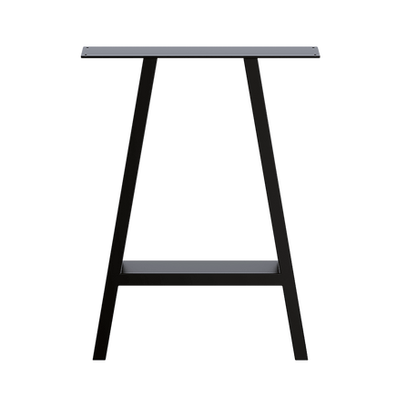 2x Rustic Dining Table Legs Steel Industrial Vintage 71cm - Black Home & Garden Kings Warehouse 
