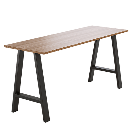 2x Rustic Dining Table Legs Steel Industrial Vintage 71cm - Black Home & Garden Kings Warehouse 