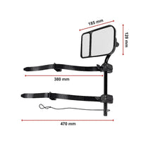 2x Towing Mirrors Pair Clip on Multi Fit Clamp On Towing Caravan 4X4 Trailer Tools Kings Warehouse 