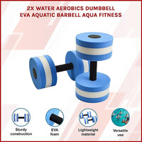 2x Water Aerobics Dumbbell EVA Aquatic Barbell Aqua Fitness Sports & Fitness Kings Warehouse 