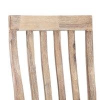 2x Wooden Frame Leatherette in Solid Acacia Wood & Veneer Dining Chairs in Oak Colour Furniture Kings Warehouse 
